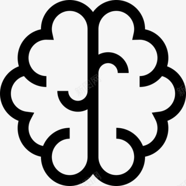 大脑治疗7线性图标图标