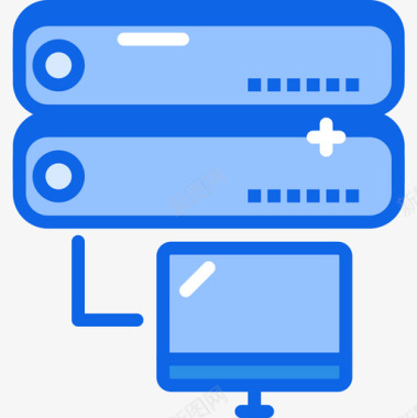 服务器tech16蓝色图标图标