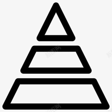 金字塔图业务数据图标图标