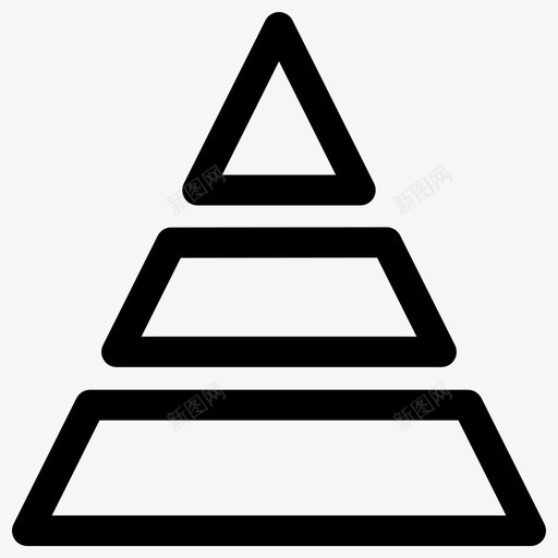 金字塔图业务数据图标svg_新图网 https://ixintu.com 三角形 业务 信息图 图形 图表 数据 金字塔图