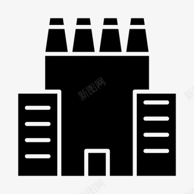 工厂建筑制造图标图标