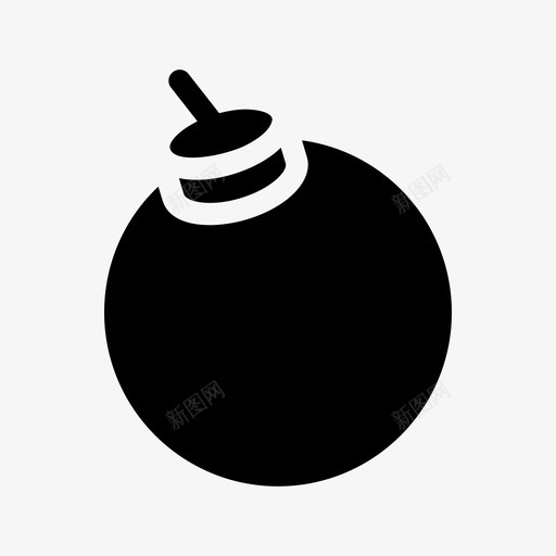 炸弹原子弹爆炸物图标svg_新图网 https://ixintu.com 原子弹 图标 核弹 炸弹 爆炸物 符号 表情