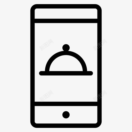 在线应用程序送货图标svg_新图网 https://ixintu.com 在线 应用程序 电话 订单 送货 餐厅