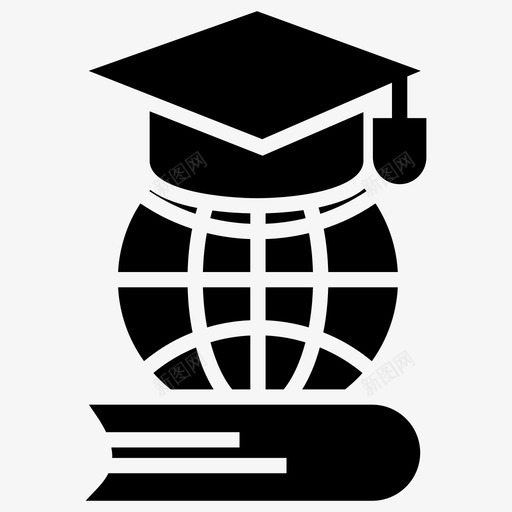 全球教育全球学习世界学习图标svg_新图网 https://ixintu.com 世界 全球 在线 字形 学习 学位 教程 教育 电子书 视频 讲座