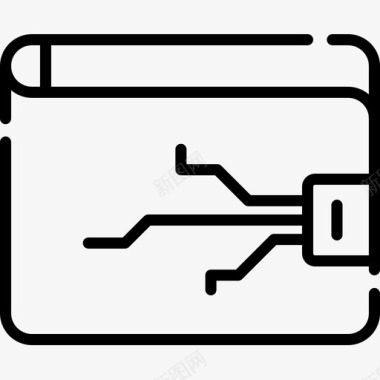 钱包加密货币60线性图标图标