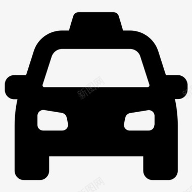 出租车交通工具旅行图标图标