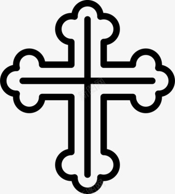 十字架灵性直系图标图标