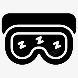 睡眠面膜生活图标睡眠面膜眼罩化妆舞会图标高清图片