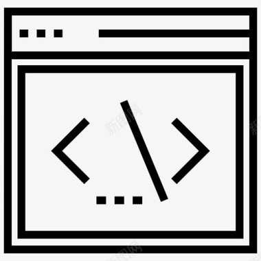 网页开发html编程界面图标图标