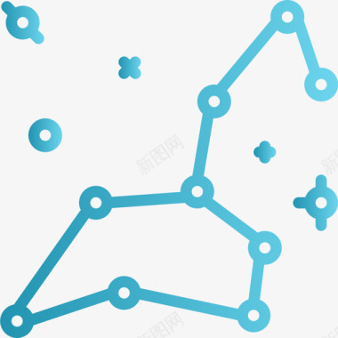 星座空间105线性梯度图标图标