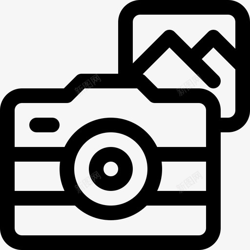 相机28号直线型图标svg_新图网 https://ixintu.com 28号 直线 相机 线型