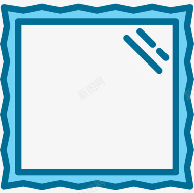 镜子家具和家居装饰4蓝色图标图标