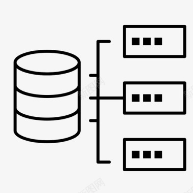 数据基础服务器图标图标