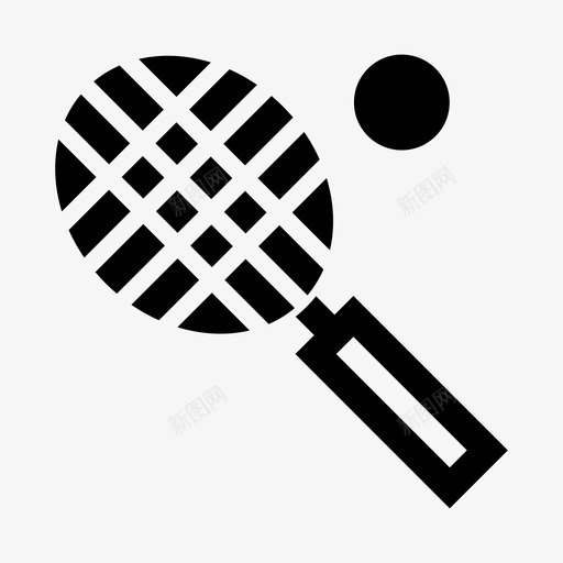 网球球比赛图标svg_新图网 https://ixintu.com 场地 比赛 网球 运动