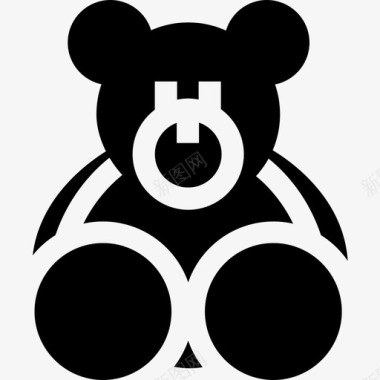 泰迪熊儿童玩具8填充图标图标