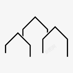 房地产市场房屋市场家庭返校节图标高清图片