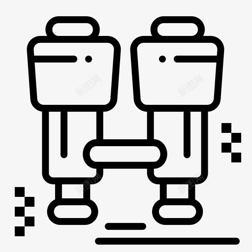 露营双筒望远镜探索图标svg_新图网 https://ixintu.com 双筒望远镜 发现 探索 新业务 露营