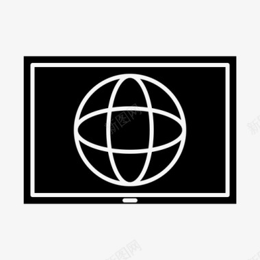 全球电视节目网络连接图标图标