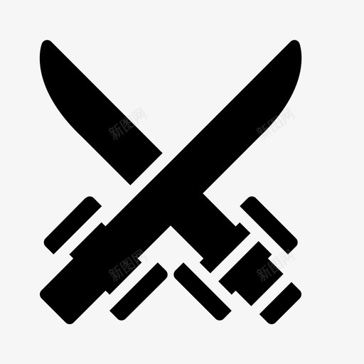 战斗交叉的剑对图标svg_新图网 https://ixintu.com 交叉 坚实 战争 战斗 游戏 玩家