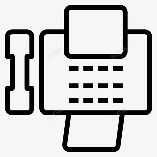 传真机中心对话图标svg_新图网 https://ixintu.com 中心 传真机 信息 对话 接线员 无线 电话