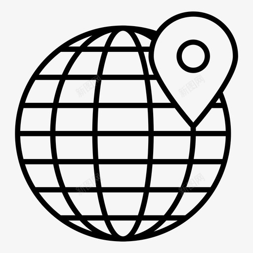 世界位置地球全球图标svg_新图网 https://ixintu.com 世界 位置 假日 全球 地球 大纲 有趣