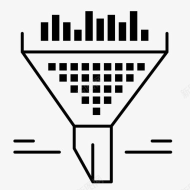 过滤器数据漏斗图标图标