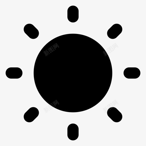 太阳亮度夏季图标svg_新图网 https://ixintu.com 亮度 图标 夏季 太阳 字形 材质 用户界面 阳光