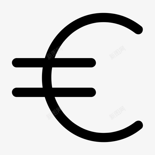 欧元货币收入图标svg_新图网 https://ixintu.com 收入 欧元 符号 网络 货币