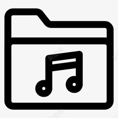 音乐文件夹相册库图标图标
