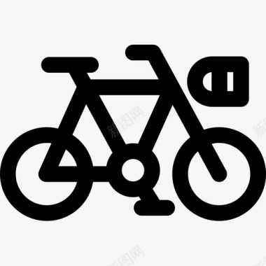 自行车生态145直线型图标图标
