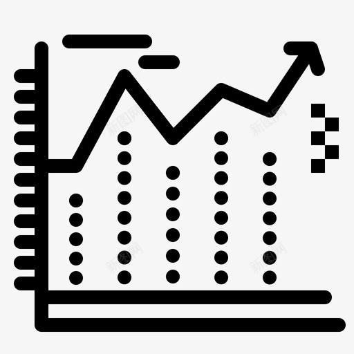 箭头银行商业图标svg_新图网 https://ixintu.com 商业 图表 新业务 箭头 经济学 银行