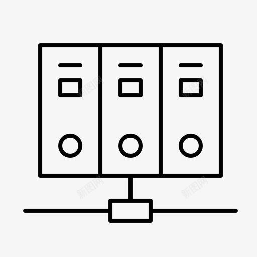 计算机数据库主机图标svg_新图网 https://ixintu.com 主机 数据库 数据管理 服务器 计算机
