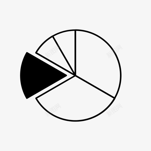 饼图比例饼图部分图标svg_新图网 https://ixintu.com 可视化 数据 比例 部分 饼图