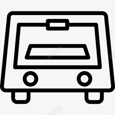 烤箱家用电气设备线性图标图标