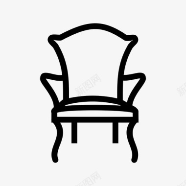 舒适椅露营椅椅子图标图标