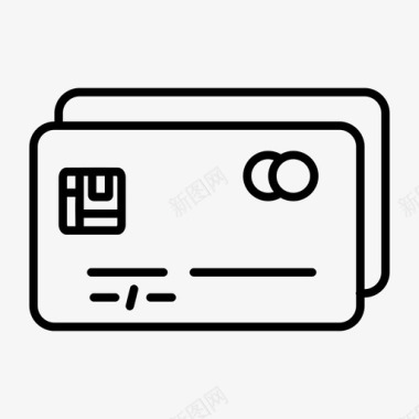 信用卡发送随机1薄图标图标