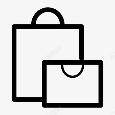 购物袋购物车购物中心图标图标