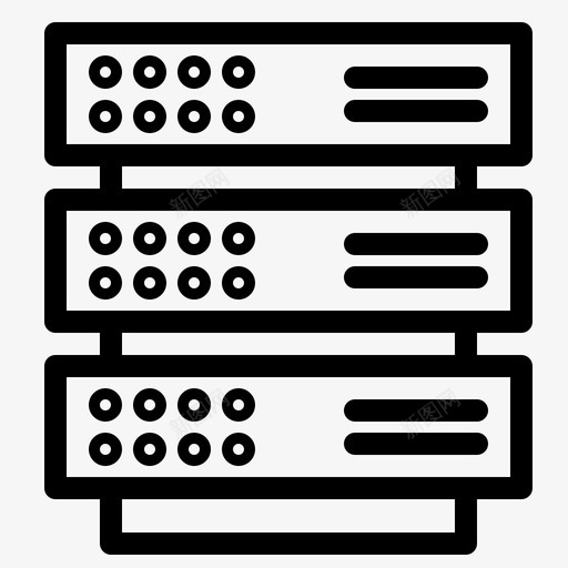 服务器网络机架图标svg_新图网 https://ixintu.com 存储器 数据管理 服务器 机架 网络