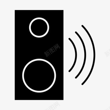 扬声器扩音器声音图标图标