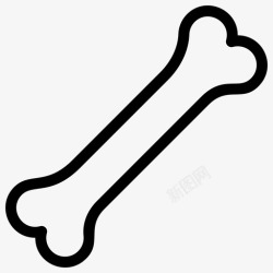 骨质疏松症骨骨髓骨骼图标高清图片