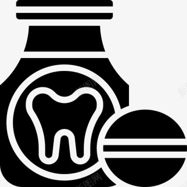 止痛药牙科22字形图标图标
