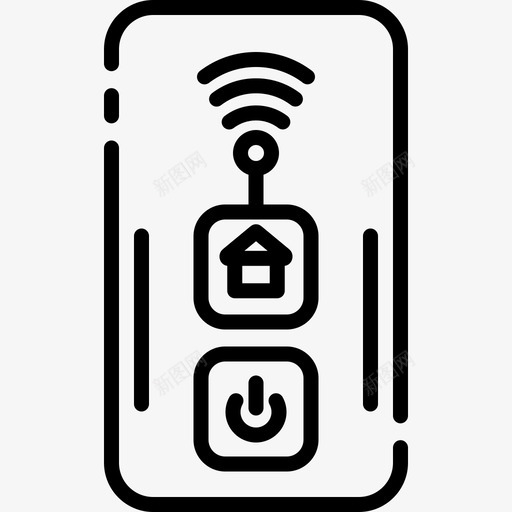 遥控器smarthome11线性图标svg_新图网 https://ixintu.com smarthome 线性 遥控器