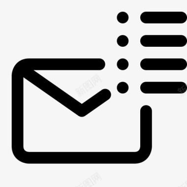 邮件列表邮件短信图标图标