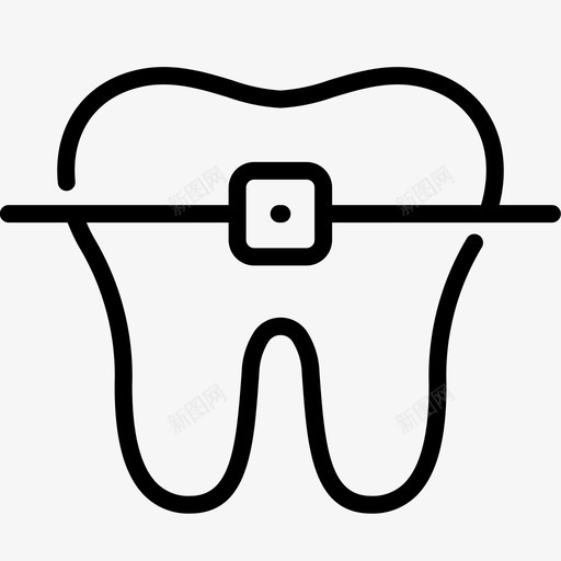 牙套护理牙科图标svg_新图网 https://ixintu.com 护理 正畸 牙医 牙套 牙科