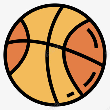 球篮球17线颜色图标图标
