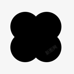 四叶四叶草三叶草四叶图标高清图片