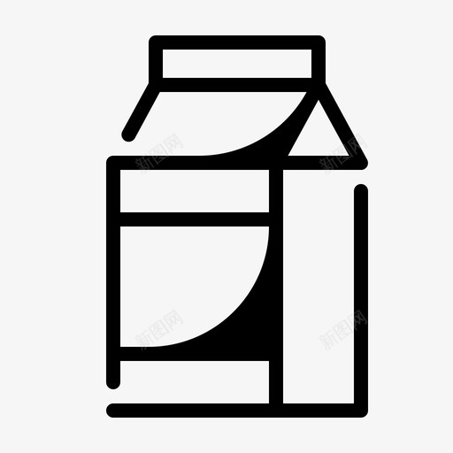 牛奶饮料盒子图标svg_新图网 https://ixintu.com 1卷 对象 混合 牛奶 盒子 营养 饮料