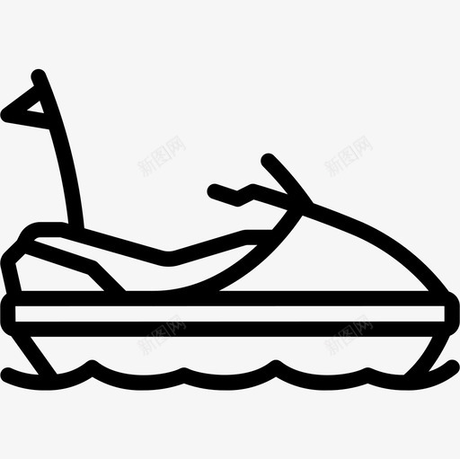 摩托艇冒险运动13直线型图标svg_新图网 https://ixintu.com 冒险 摩托艇 直线 线型 运动