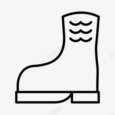 海商靴胶靴航海图标图标