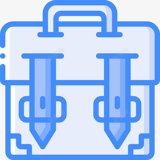 公文包平面78蓝色图标svg_新图网 https://ixintu.com 公文包 平面设计 蓝色
